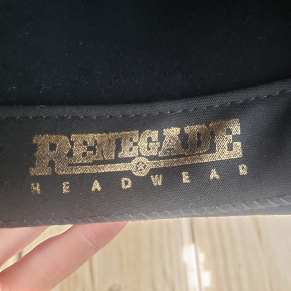 Renegade Diamonte Packable Black 100% Felt Wool Authentic Cowboy Hat - Picture 2 of 7